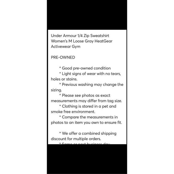 Under Armour Heat gear athletic pullover size M - Picture 6 of 7